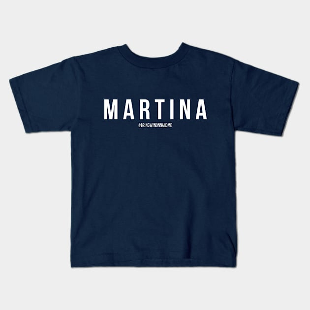 MARTINA - Wynonna Earp #BringWynonnaHome Kids T-Shirt by SurfinAly Design 